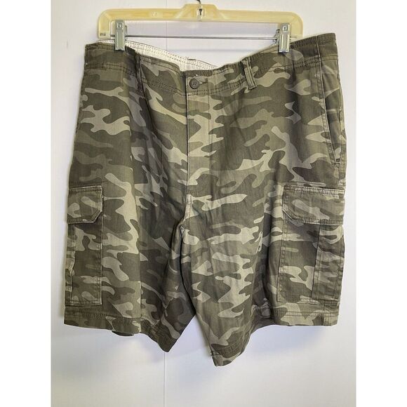 George Cargo Shorts Mens Size 44 Camo‎ Outdoor Hiking Casual 9.5" İnseam - Picture 1 of 5